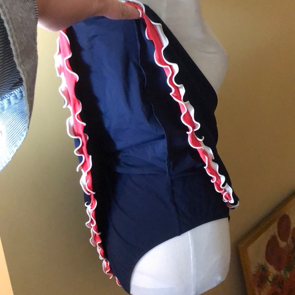 GOTTEX Size 24W Sarong-Look Bikini Swim Bottom Brief + Skirted Ruffle  $102 NEW - Picture 4 of 8